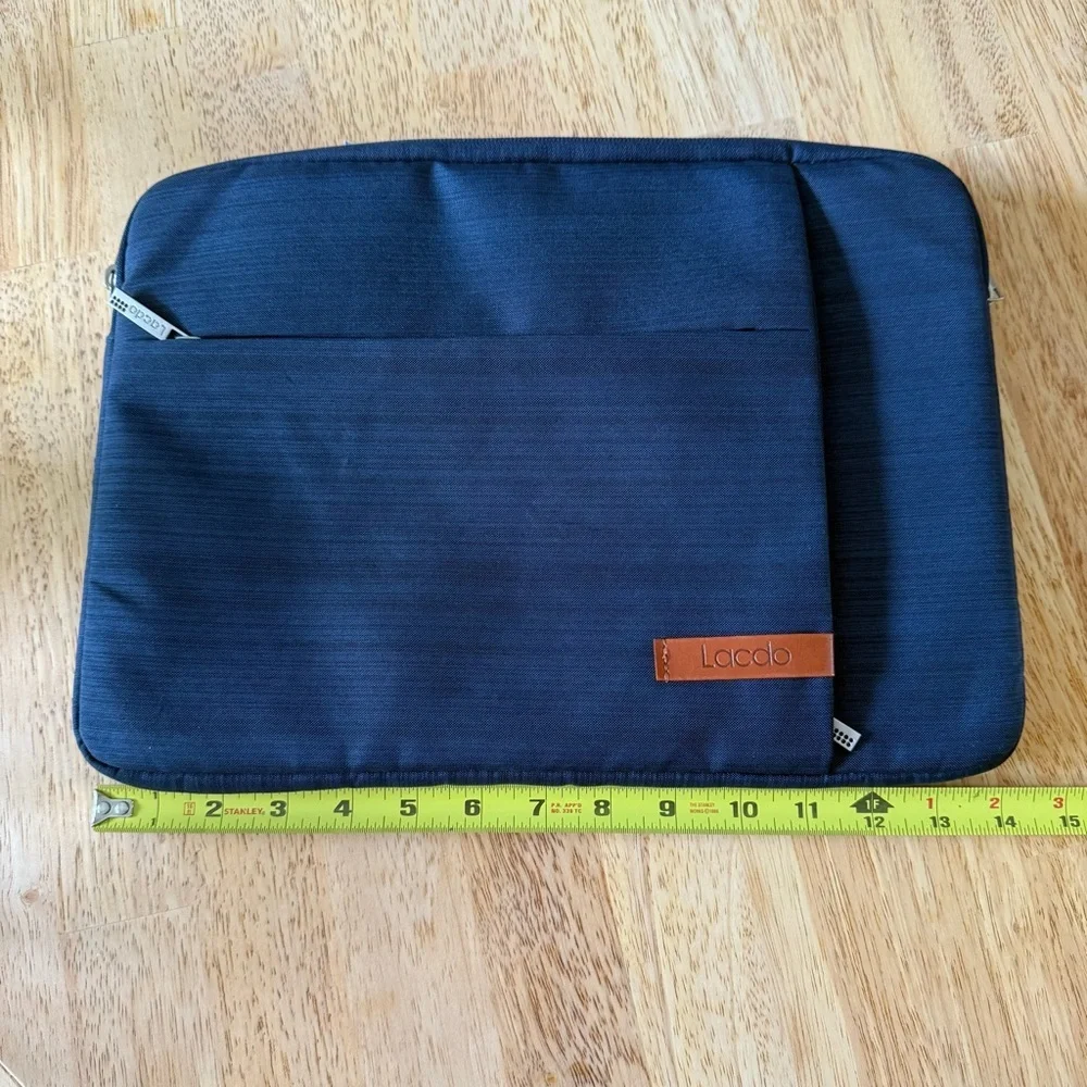 Lacdo padded laptop sleeve case‎ 13-14” Navy Blue